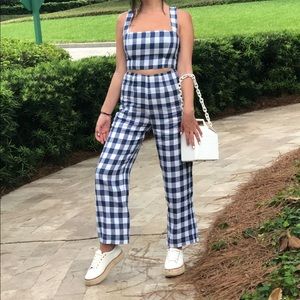 Reformation Mara Set in Gingham